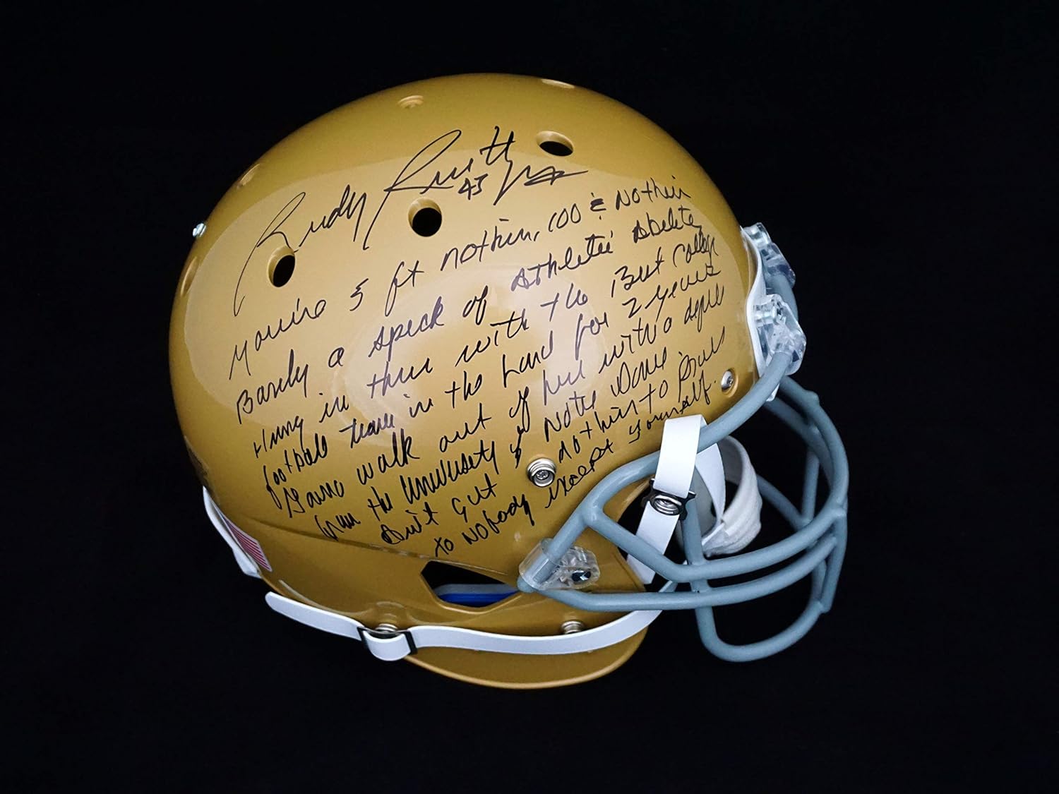 rudy ruettiger signature