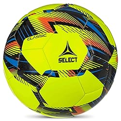 SELECT Classic Soccer Ball, Yellow V24, Size 5