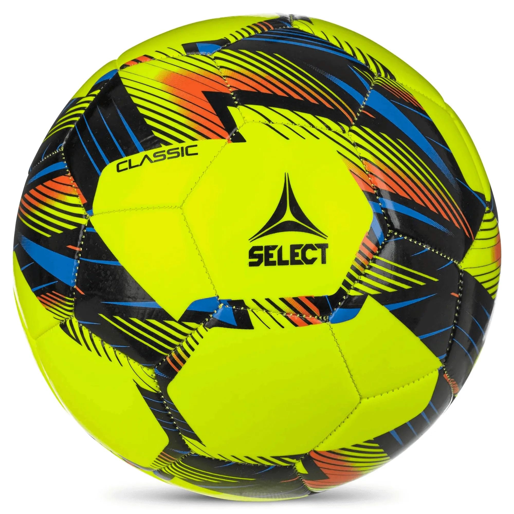 SELECT Classic Soccer Ball, Yellow V24, Size 5
