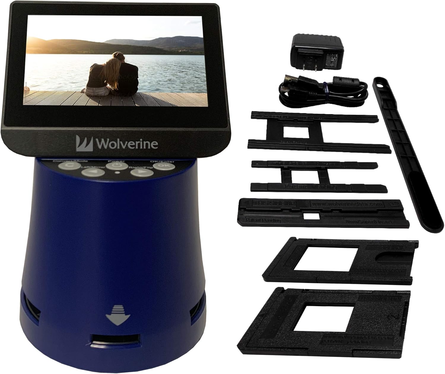 Wolverine Titan 8-in-1 High Resolution Film to Digital Converter with 4.3" Screen and HDMI Output (Yellow): Camera & Photo