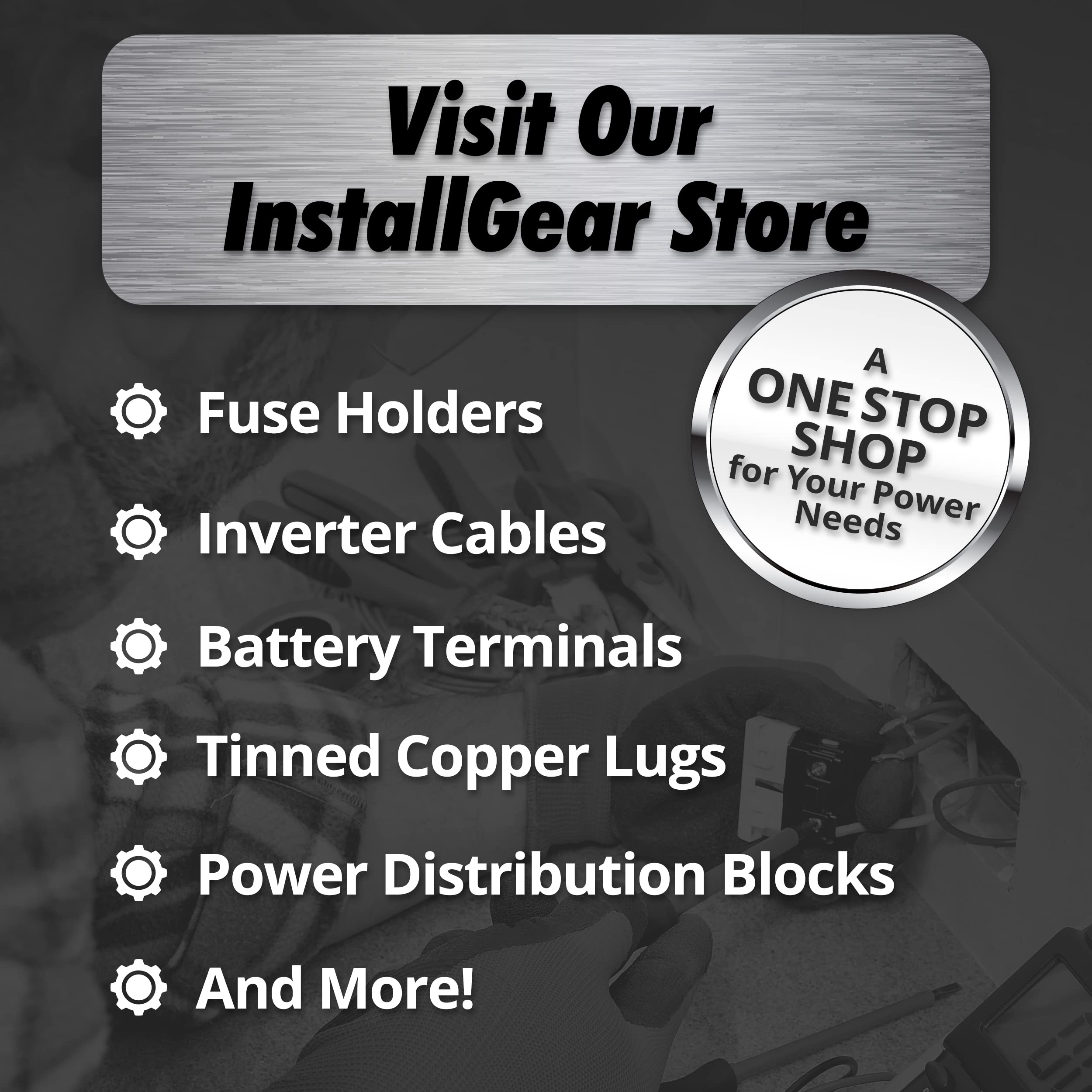 InstallGear 4 Gauge Wire (25ft) Copper Clad Aluminum CAA Automotive