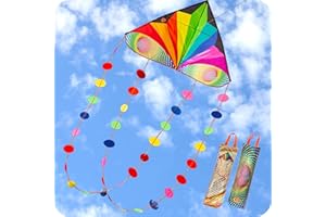 ORGCLDKT Carnival Delta Kite,Kites for Adults,Kites for Kids, Ages 8-12,Ages 4-8,Ages3-5,Easy to Fly,Beach Kites,Delta Kites,Kids Gift Kite,Luxury Carry Bag.