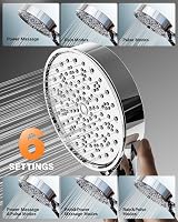 Cobbe Hard Water Filter Shower Head 6 Modes 20-Stage Filtration Chrome view 4