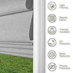 Sulugood No Tools No Drill Cordless Light Filtering