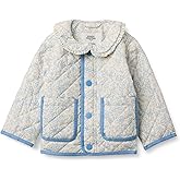 Amazon Essentials x Sofia Grainge Toddler and Baby Girls' Midweight Field Jacket with Ruffle