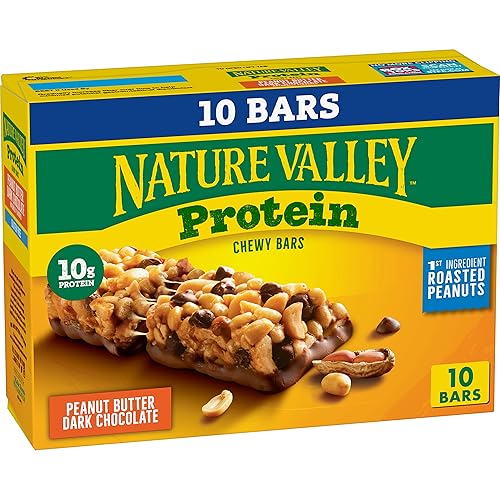 Nature Valley Chewy Protein Granola Bars, Peanut Butter Dark Chocolate, 10  Bars, 14.2 OZ in Kuwait | Whizz High Protein