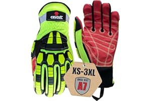 Cestus Deep III Pro, Heavy Duty Extrication Gloves, Level A7 Cut Resistant Impact Gloves