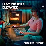 Logitech G G915 X Wireless Keyboard GL Brown UK QWERTY Black view 2