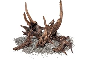 Ultum Nature Systems Driftwood - Pacific Drift Wood for Fish Tank, Planted Tank, Terriarium, Paludarium - Versatile Natural Driftwood Decor, Events Wood Centerpiece - Pacific Wood, M 12-15", 3 Pack