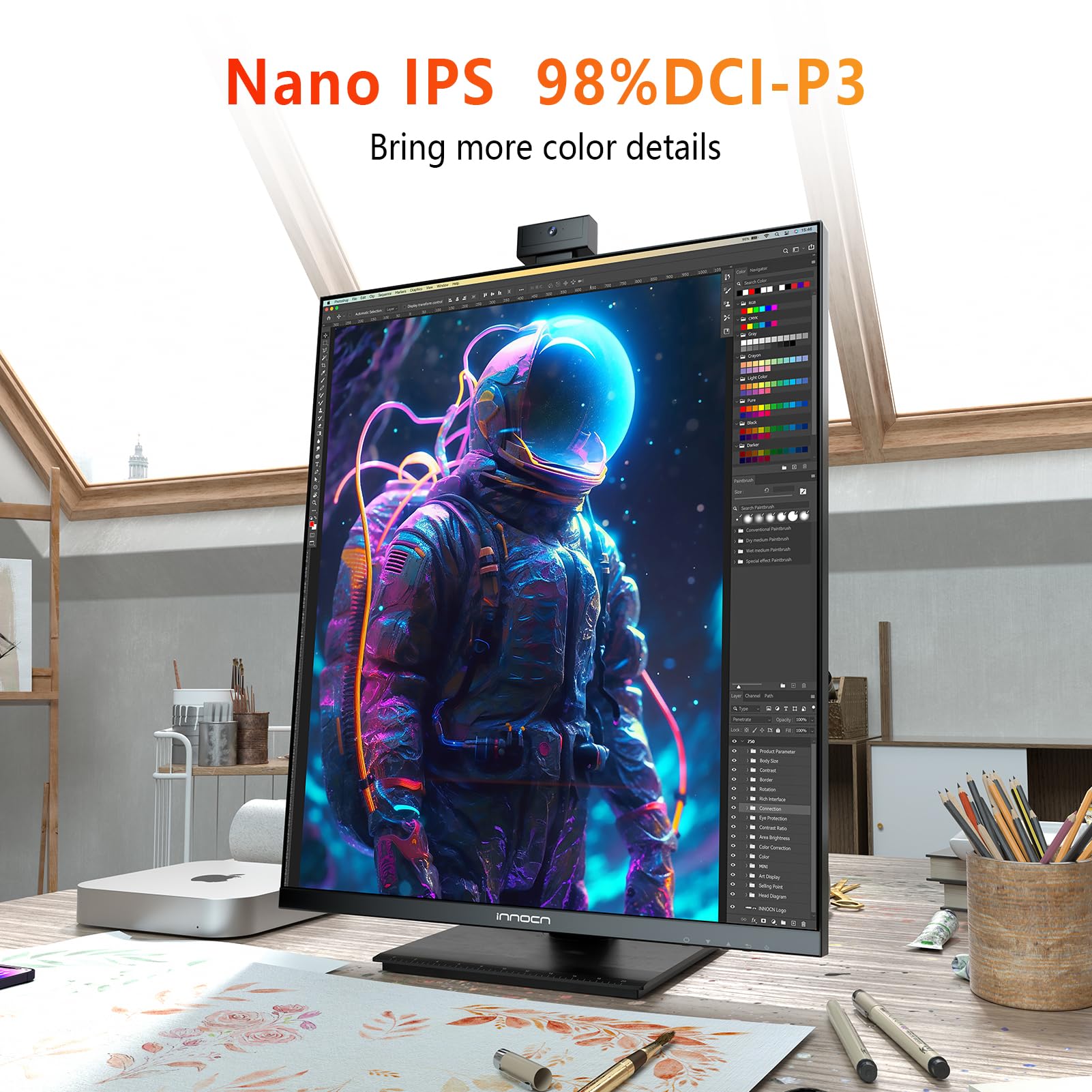 28in Computer Screen Mua INNOCN 28 Inch 16:18 SDQHD 2560 x 2880p Computer Vertical Monitor ...