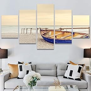 SIGNWIN 5 Panel Canvas Wall Art Modern Art...
