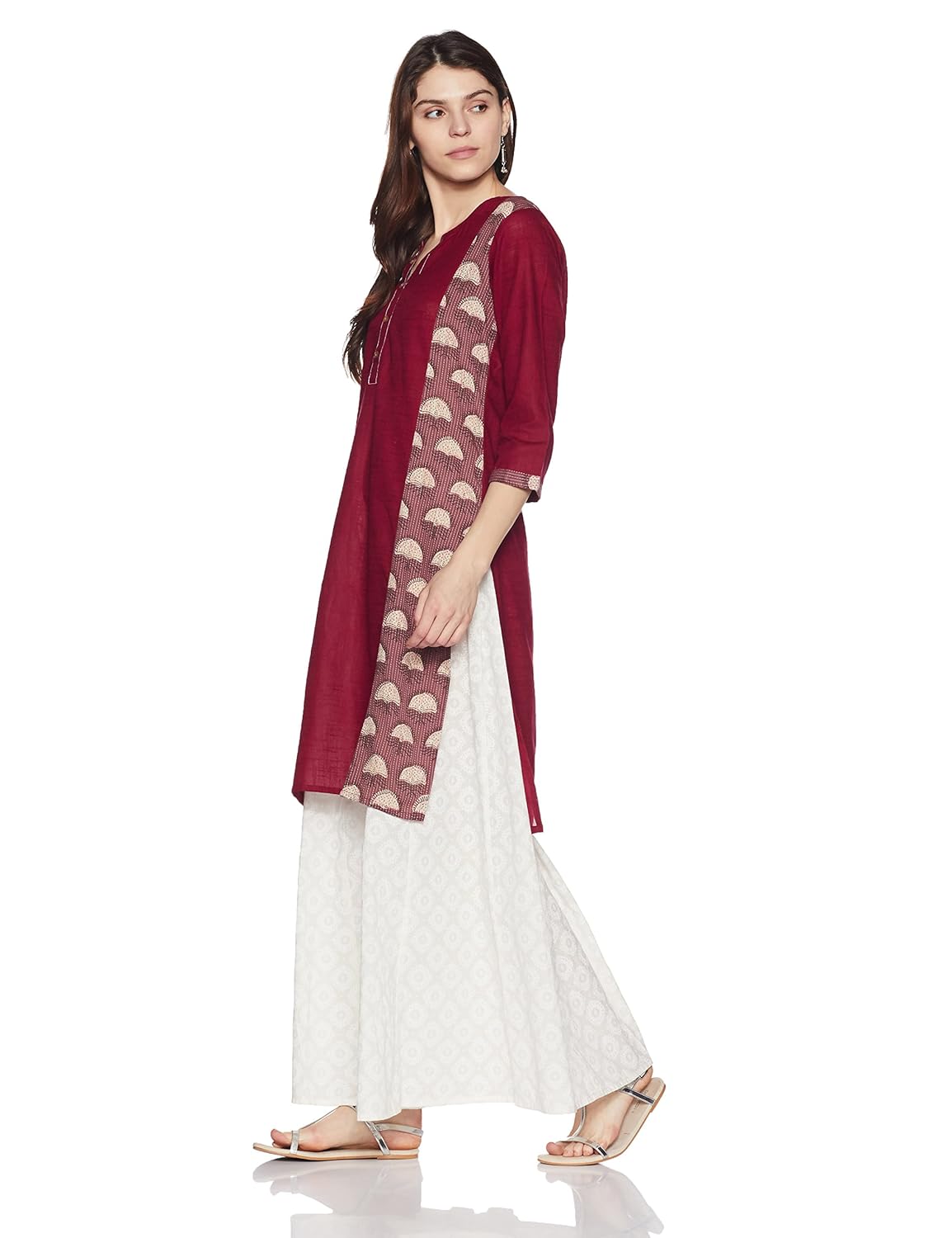 indigo women's straight cotton kurta