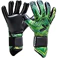 Storelli Lightning Goalkeeper Gloves, High-Impact Hand Protection with 5 Built-in Finger Spines, German New Basic Latex