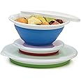 Progressive Prepworks Thinstore Collapsible Prep/Storage Bowls with Lids - Set of 3