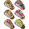 Floraltop 6 Pcs Satin Lined Scrub Caps Women Nurse Surgical Hat with Buttons Ponytail Working Adjustable Pouch Tie Back
