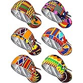 Floraltop 6 Pcs Satin Lined Scrub Caps Women Nurse Surgical Hat with Buttons Ponytail Working Adjustable Shower Caps Tie Back