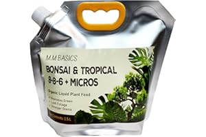 1.5 L - Bonsai & Tropical Plant Food 8-8-6 +Micros, Promotes Green, Lush Foliage & Stronger Stems (1.5 L)