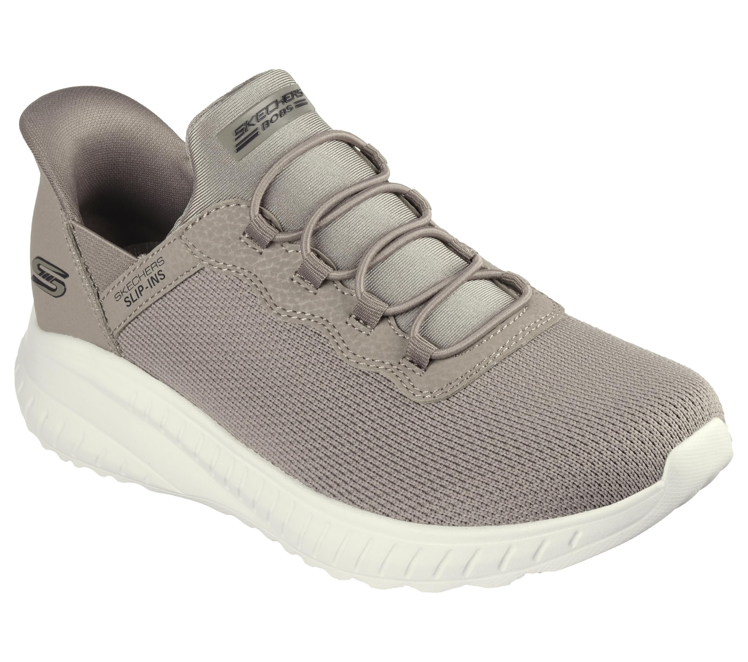 Skechers Women's Hands Free Slip-ins Bobs Squad Chaos-Daily Inspiration Sneaker, Taupe, 5.5 Wide Image Skechers Women's Hands Free Slip-ins Bobs Squad Chaos-Daily Inspiration Sneaker, Taupe, 5.5 Wide Image