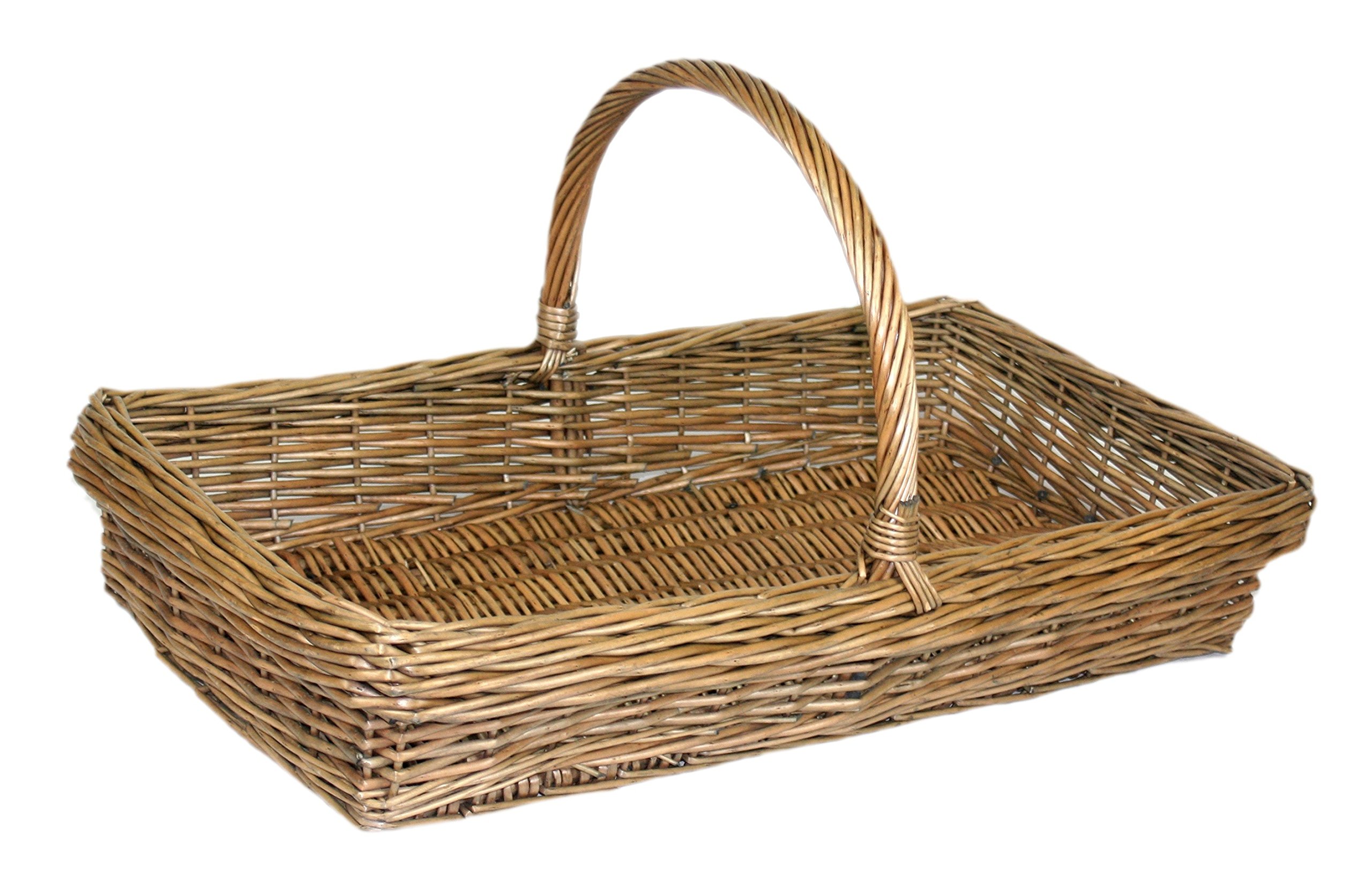 Red Hamper Kew Garden Trug Basket, Brown, Large