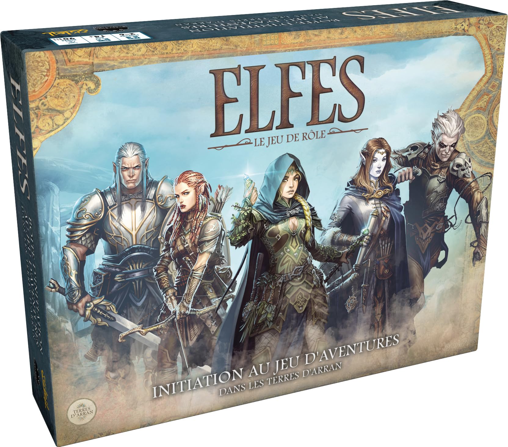 Asmodee - Black Book Editions - Elves: the role-playing game - Introduction to the adventure game in the Terres d'Arran - Board games - Role games from 14 years old - 2 to 6 players - French version