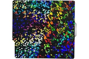 IDEAFORMER IR3 IdeaFormer Textured PEY PEF Build Plate for Bambu Lab X1/X1C/X1E/P1P/P1S/A1, Flexible Galaxy PEY+Rainbow Confetti PEF Spring Steel Print Bed 257x257mm for Bambu 3D Printers Platforms