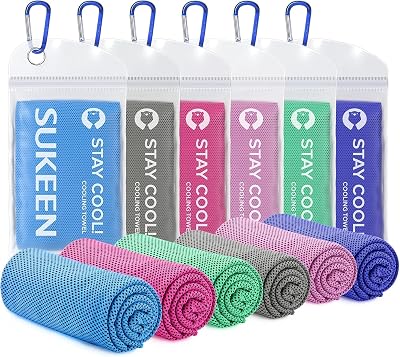Sukeen Cooling Towel Microfiber 40x12 Soft Ice Towel for Sports Yoga Beach Gym