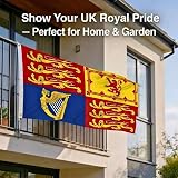 SHATCHI King Charles III Royal Standard Flag 5ft x 3ft Polyester view 3