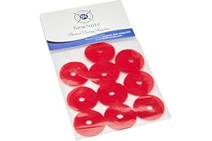 SEWNOTE Singer Sewing Machine 10 RED Spool PIN Felt Pads Crafts
