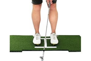 RUKKET SPORTS Rukket Tri-Turf Golf Hitting Mat Attack, Portable Driving, Chipping, Training Aids for Backyard with Adjustable Tees and Foam Practice Balls