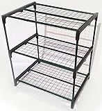 Zenport SH3222A 3-Tier Greenhouse Plant Growing Rack
