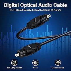 2 PCS Digital Optical Audio Cable 6ft1.8M - [24K