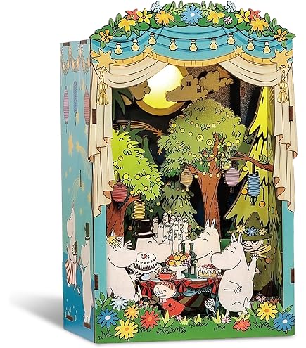 Amazon.com: Hands Craft Moomin Moominous Dance Party Book Nook Kit