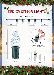 Minetom 100 Feet Commercia C9 Led Outdoor Christmas