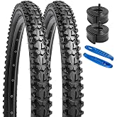 YUNSCM 26" Mountain Bike Tires 26x1.95/53-559 Folding Bicycle Tires 2-PCS | 26" Durable Replacement Tires Compatible with 26 x 1.95 26x2.0 MTB/Off Road/Gravel Bike Bicycle Tires(Y-765)