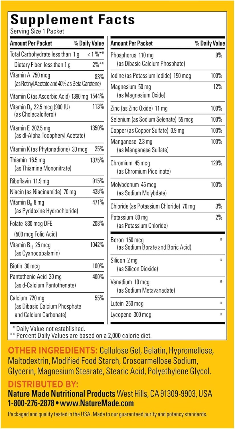 Nature Made Maximin Pack - Vitamins for Active Lifestyles, 30 Day Supply (Packaging May Vary): Health & Personal Care