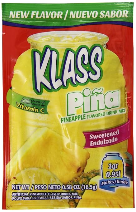 Klass sweetened drink Mix, pineapple (754177501678)