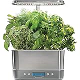 AeroGarden Harvest Elite - Indoor Garden with LED Grow Light, Stainless Steel