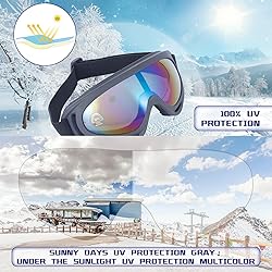 Dizywiee 2-Pack Kids Ski Goggles, Snowboard Goggles
