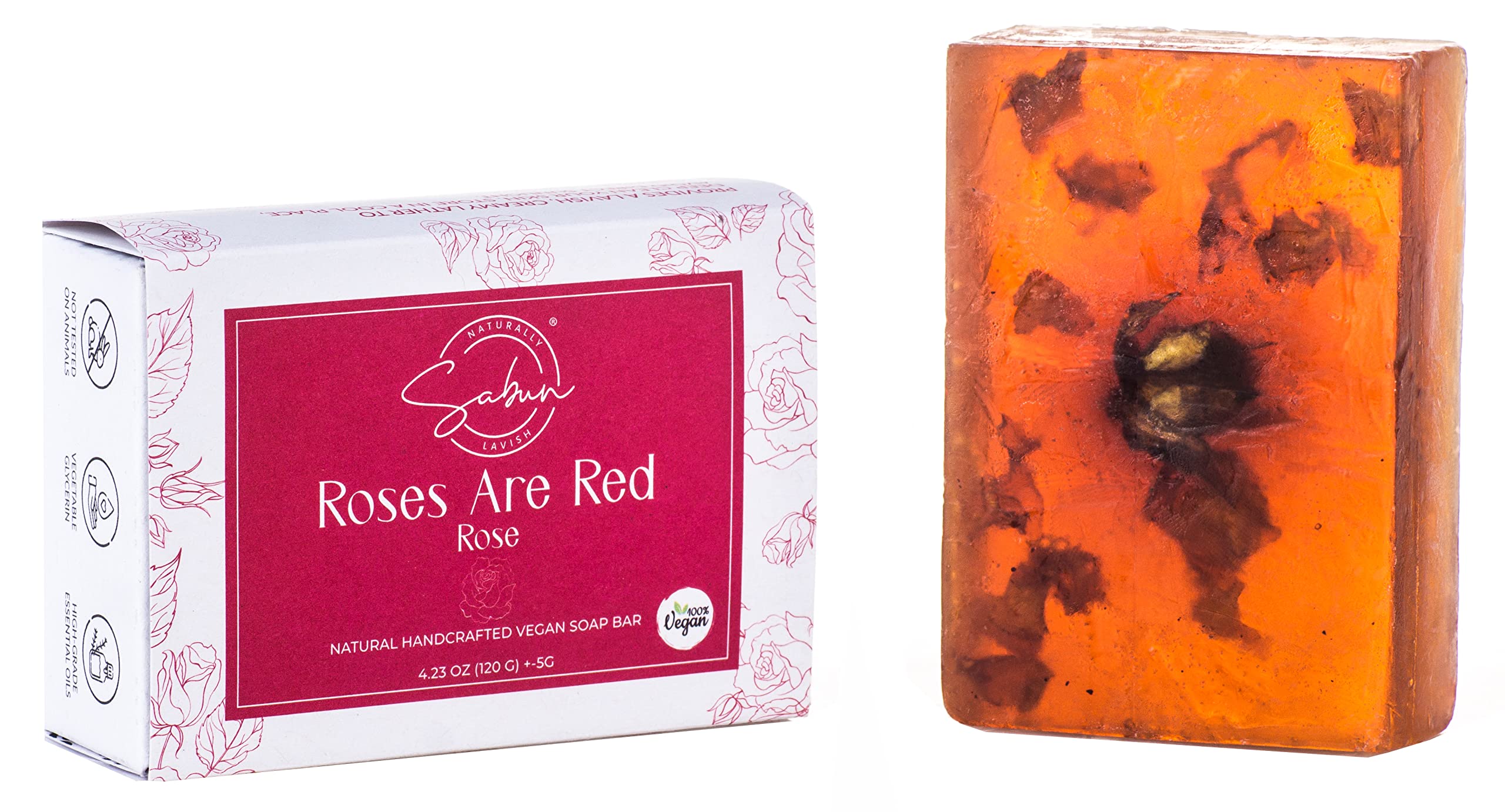 SABUN CO. Rose Oil Soap - Enriched with Rose