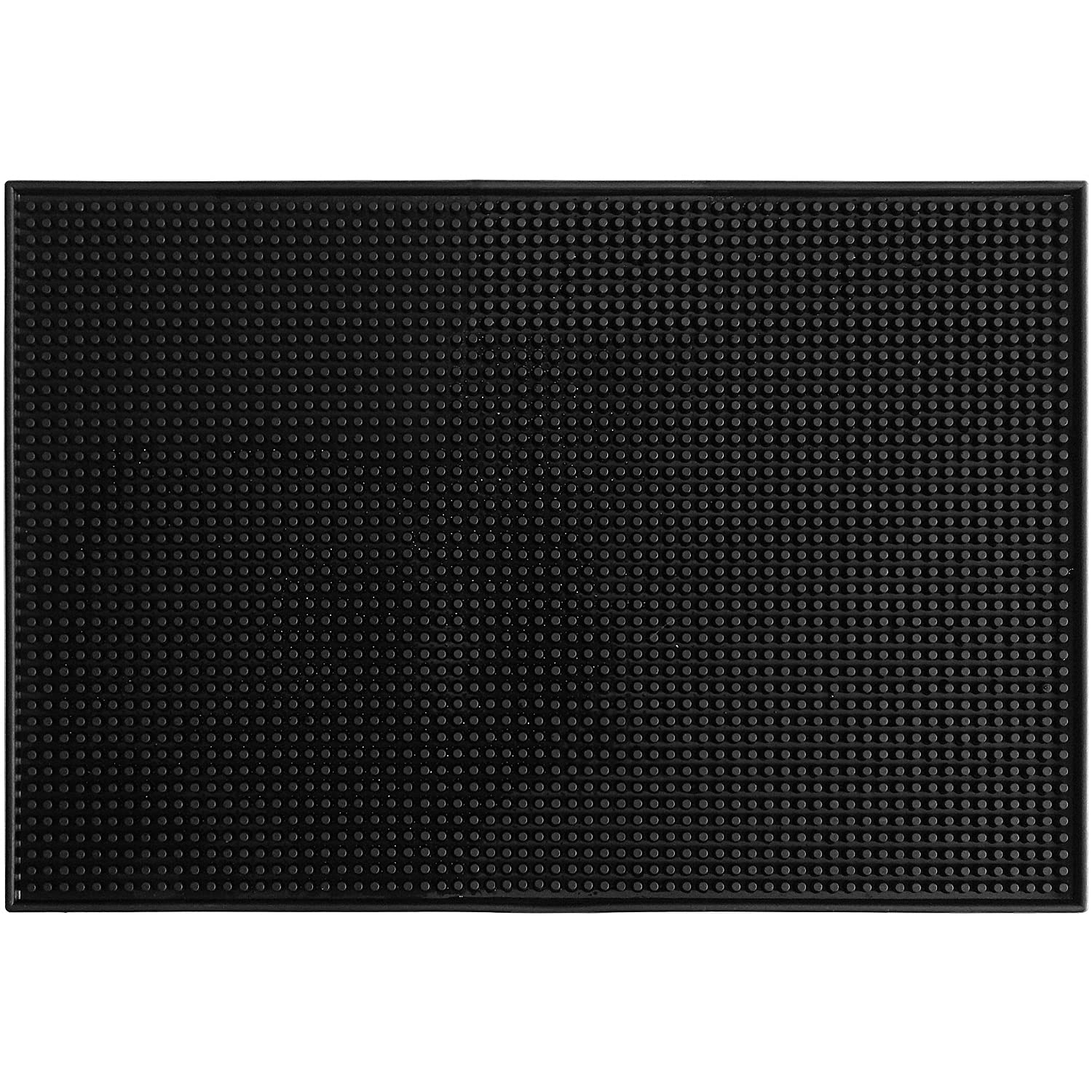 Rubber Drying Mat Bar Service Mat Silicone Large Non Slip Draining mat for Coffee Bars Kitchen (45x30cm)