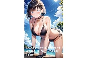 Short black hair Yuri Nakano Black bikini illustration collection Nakano yuri series (Japanese Edition)