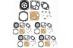5pcs Carburetor Carb Repair Kit for Husqvarna 61 162 181 266 268 272 281 288 Chainsaws Rebuild Parts Replaces OEM Tillotson R