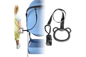 Doytn Stroller Leash Handle for Toddler - Compatible with Strollers, Wagons, Pushchairs and so on – Safety Leash Keeps Children Close on-The-go (Black)