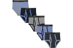 Fruit of the Loom boys Boys' Tag Free Cotton Briefs (Assorted Colors)