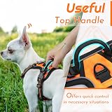 Eagloo Small Dog Harness Adjustable Front Clip No Pull Reflective Orange XS view 5