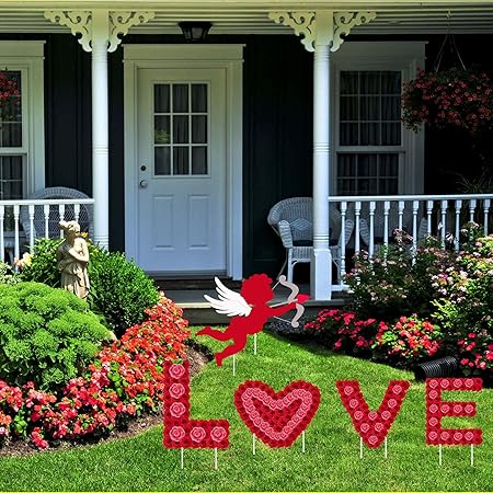 Amazon Com Lskoo Valentine S Day Decorations Outdoor 5pack Love