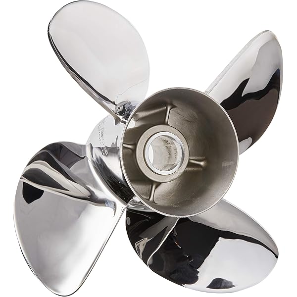 thumbnail image 2 of 4-Blade Aluminum Propeller For Honda BF8/9.9/15/20HP Outboards - High Thrust Boat Prop Replacement 2 of 14