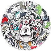 50 Pcs Dog Stickers Set - Various Cute Dogs Breeds, Premium PVC Material, Removable & Reusable, Ideal for Dog Lovers, Kids, Notebook, Laptop Decoration(Schnauzer)