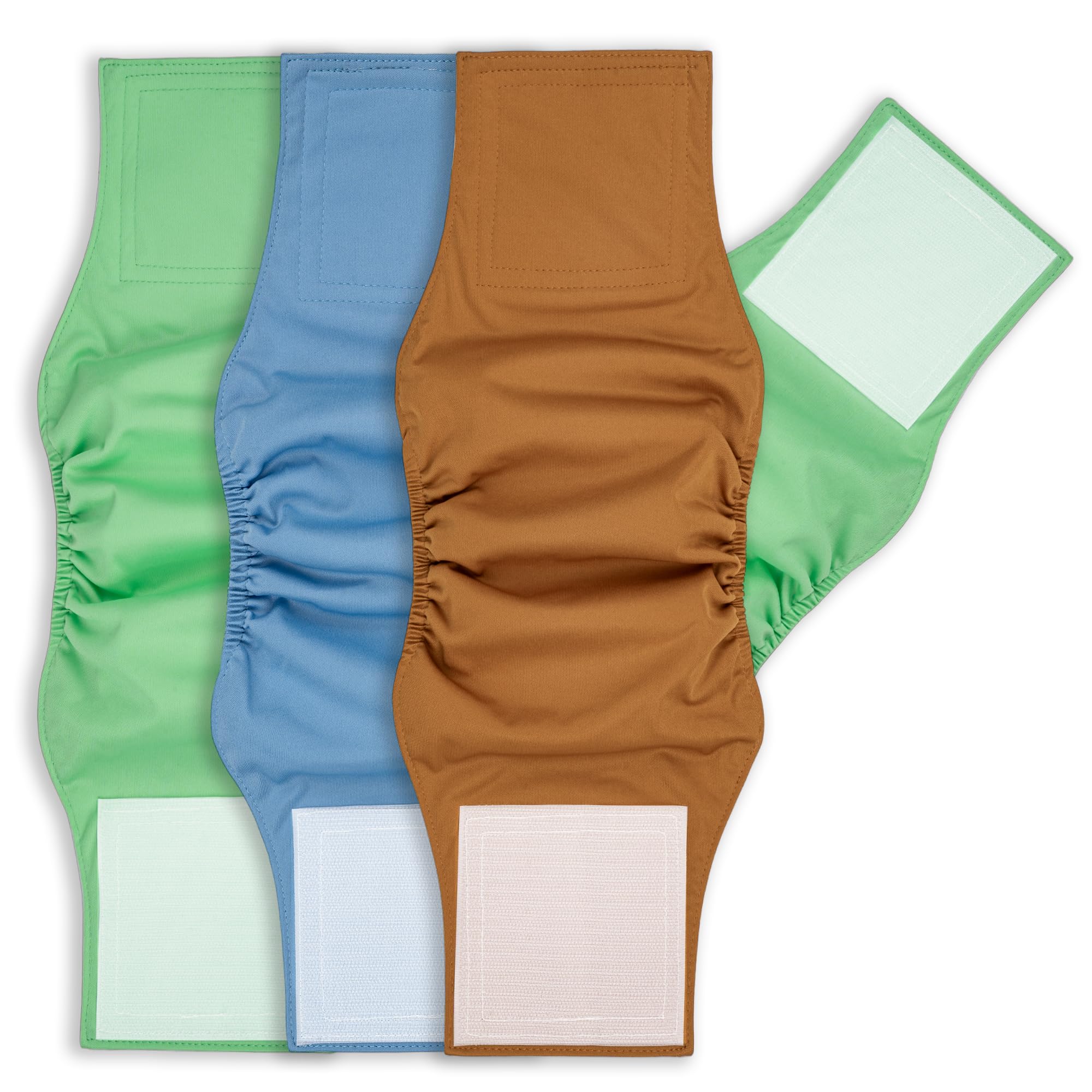 Photo 1 of MICOOYO Belly Bands for Male Dogs, Reusable Dog Diapers Male, Washable Doggy Diapers for Puppy Training, Incontinence, Marking, XS, Pack of 3