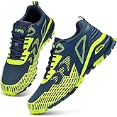 Kricely Men's Trail Running Shoes Non Slip Hiking Shoes Tennis Shoes Fashion Sneakers Workout Footwear